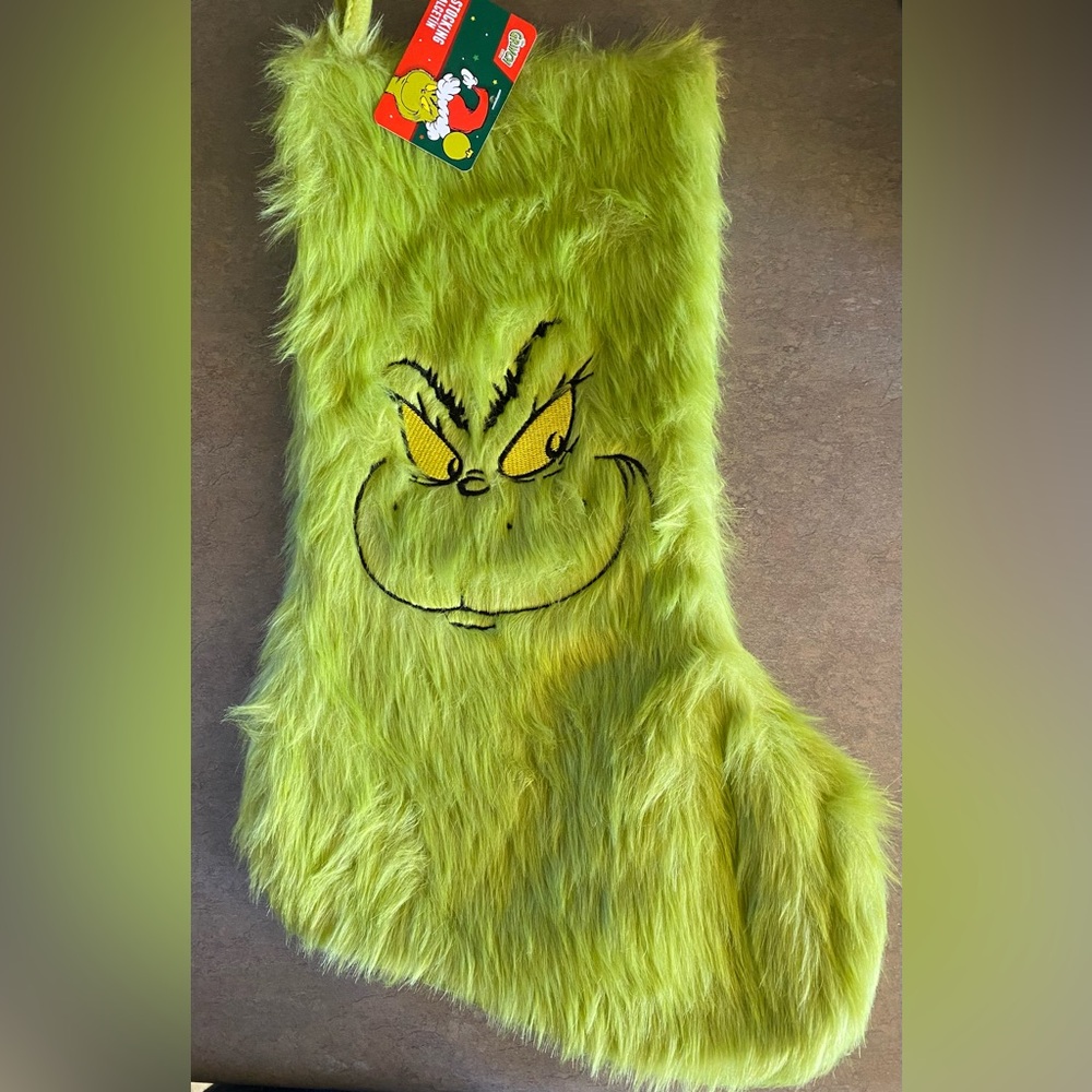 Grinch Christmas Stocking (new with tag)
